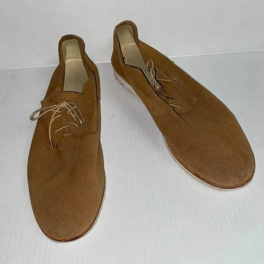 Nisolo Tobacco Brown Suede Lightweight Flex Derby Shoes Men's Size 11